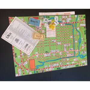 Vintage All About Allentown PA Pennsylvania Board Game No Box As Is Instructions